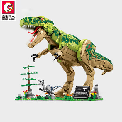 Large Tyrannosaurus Rex Dinosaur Building Blocks Toys