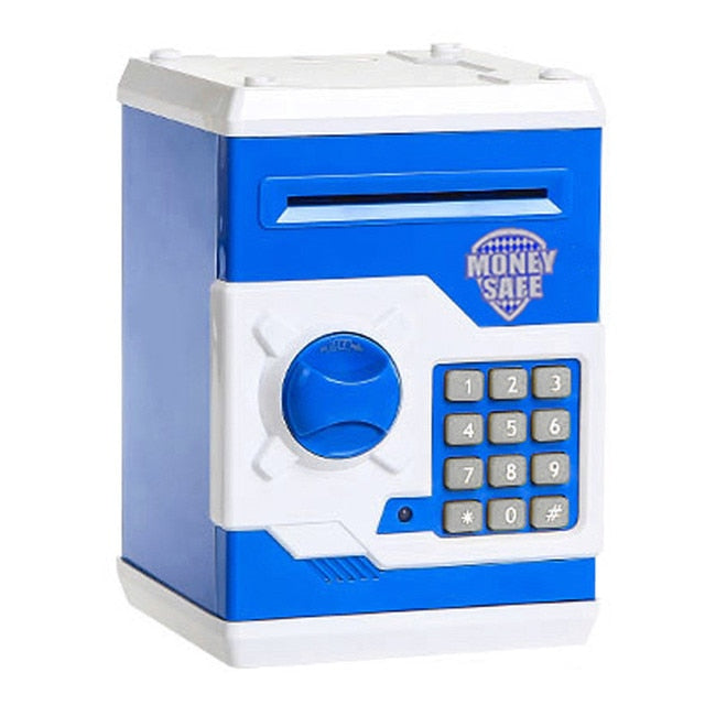 Electronic Piggy Bank ATM Mini Money Box Safety Password Chewing Coin Cash Deposit Machine Christmas Gift for Children Kids