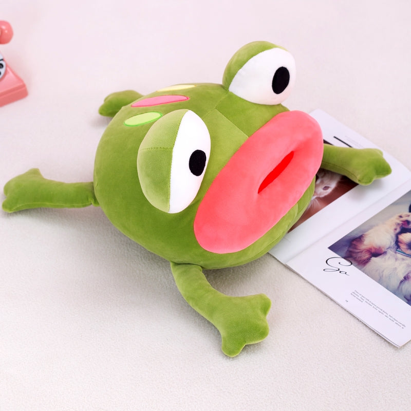 Sausage Mouth Doll Pomming Frog Doll Funny Frog Hugging Pillow