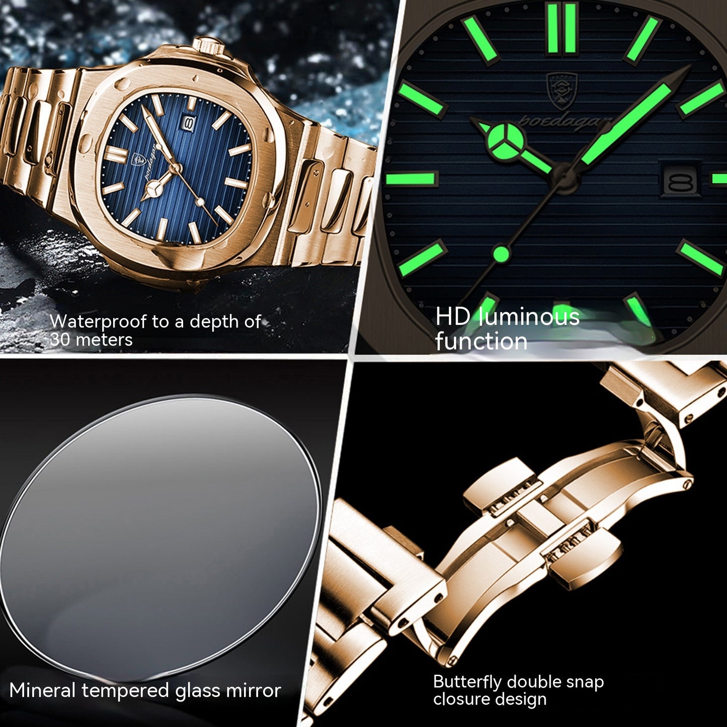 Ultra-thin Waterproof Luxury Quartz Watch