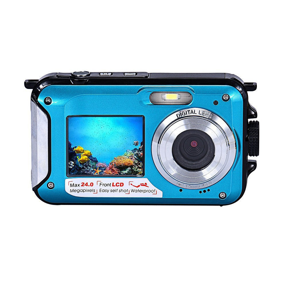 Dual-screen waterproof HD digital camera