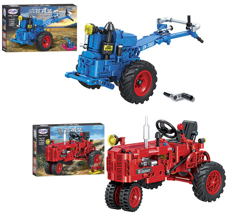 Technic Classic Tractor Buidling Set, 302 Pieces Retro Tractor Toy Building Kit, Creative Gift
