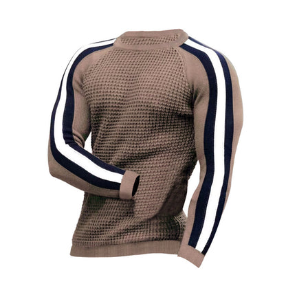 Men's Contrast Slim Bottom Sports Casual Sweater - Trotters Independent Traders