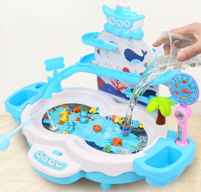 Magnetic Fishing Game, Electric Fishing Toy for Kids