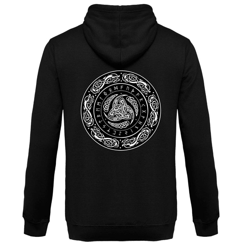 European And American Printing Plus Velvet Hooded Pullover - Trotters Independent Traders