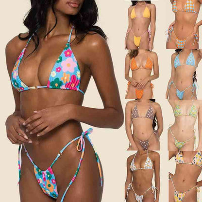 Swimwear Women's Bikini Printed Double-sided Material - Trotters Independent Traders