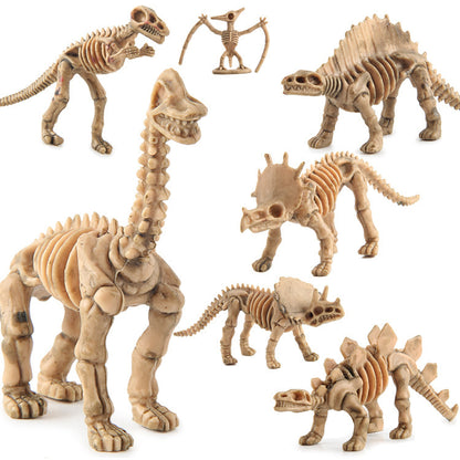 Dinosaur Skeleton Fossils Assorted Bones Figures Toys Doll Model Playset