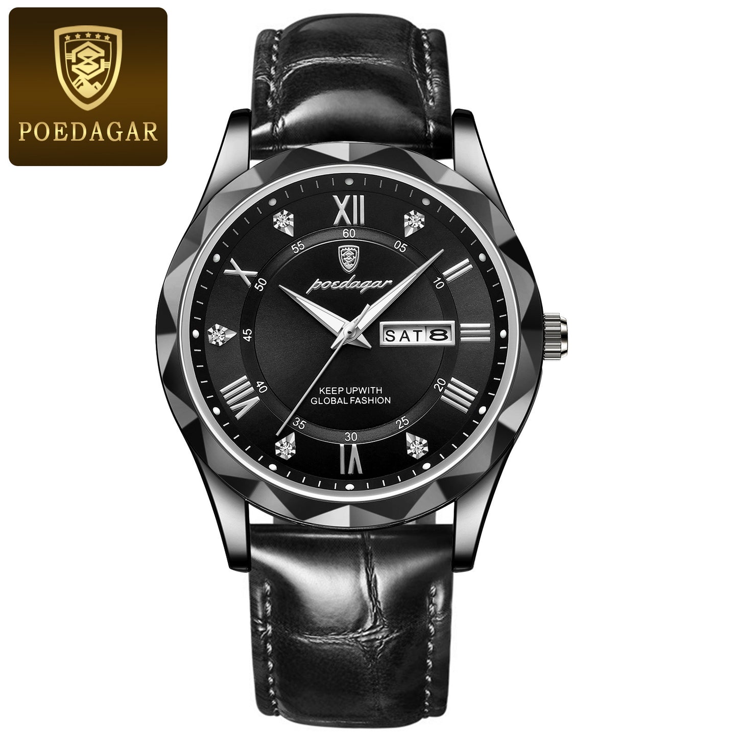 Leather Belt Men's Luxury Fashion Quartz Wrist Watch