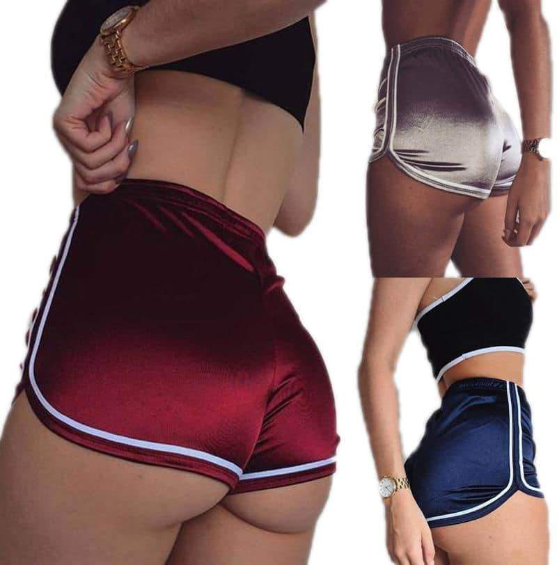 Yoga Shorts Ruched Butt Sport Gym Push up Running Short Trousers Elastic High Waist Butt-Lifting Hot Pants