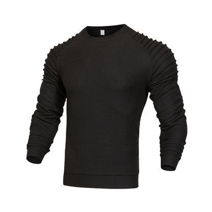 Men's Long-sleeved Shoulder Pleated Sweater - Trotters Independent Traders