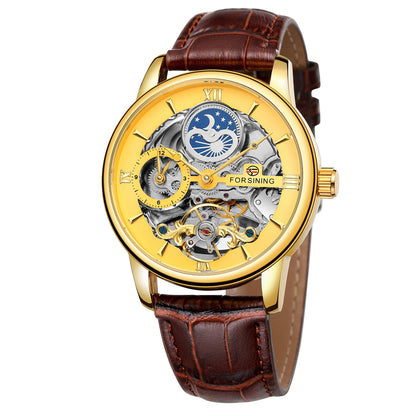 Casual Hollow Moon Automatic Mechanical Watch