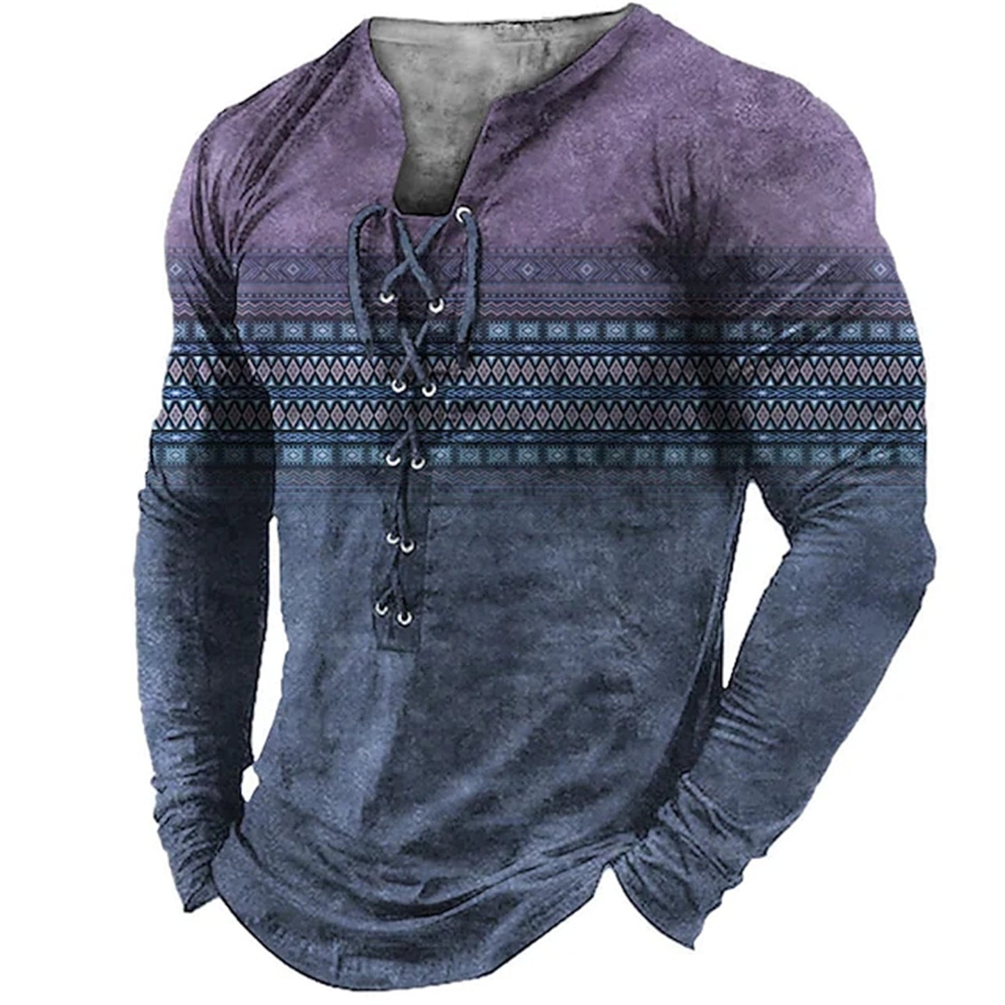 European And American Sports Long-sleeved Men's Print - Trotters Independent Traders