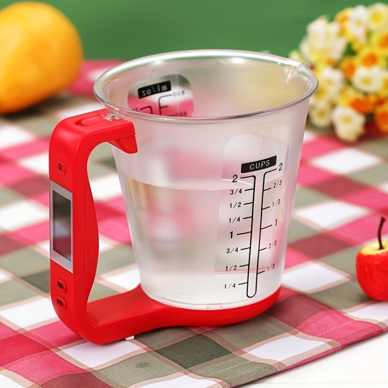 Multi-function Kitchen Electronic Measuring Cup Kitchen Scale Meal Scale Tools Plastic Spoon Electron Small Plastic Cup Custom