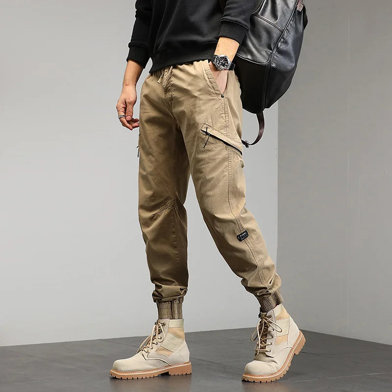 Men's Tactical Pants Multiple Pockets Tactical Military Trousers Men Slim Fit Cargo Pants
