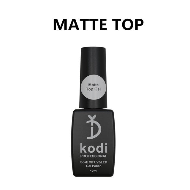 a bottle of kodi nail polish on a white background