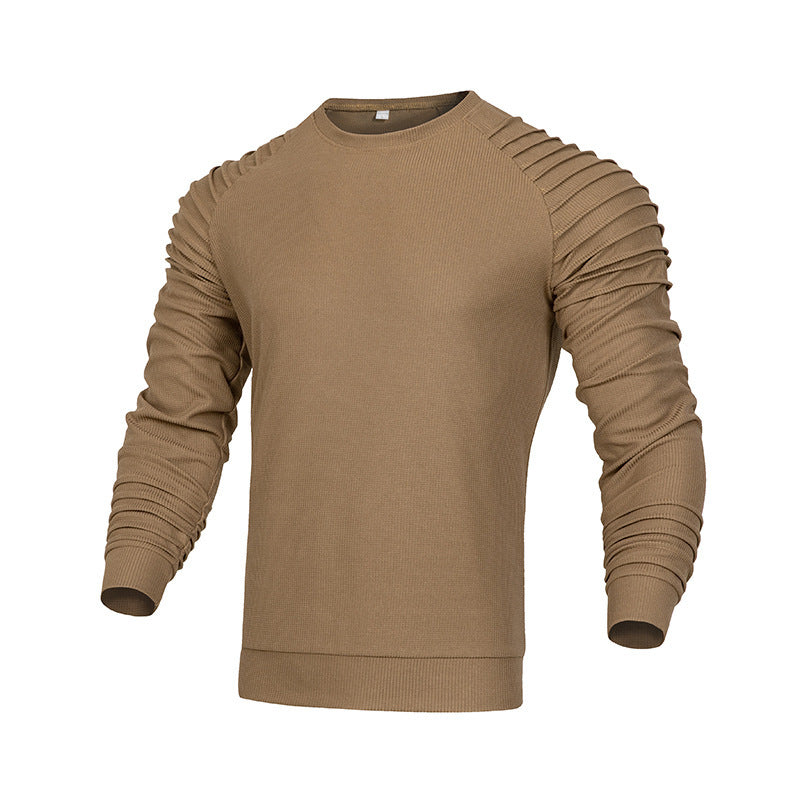 Men's Long-sleeved Shoulder Pleated Sweater - Trotters Independent Traders
