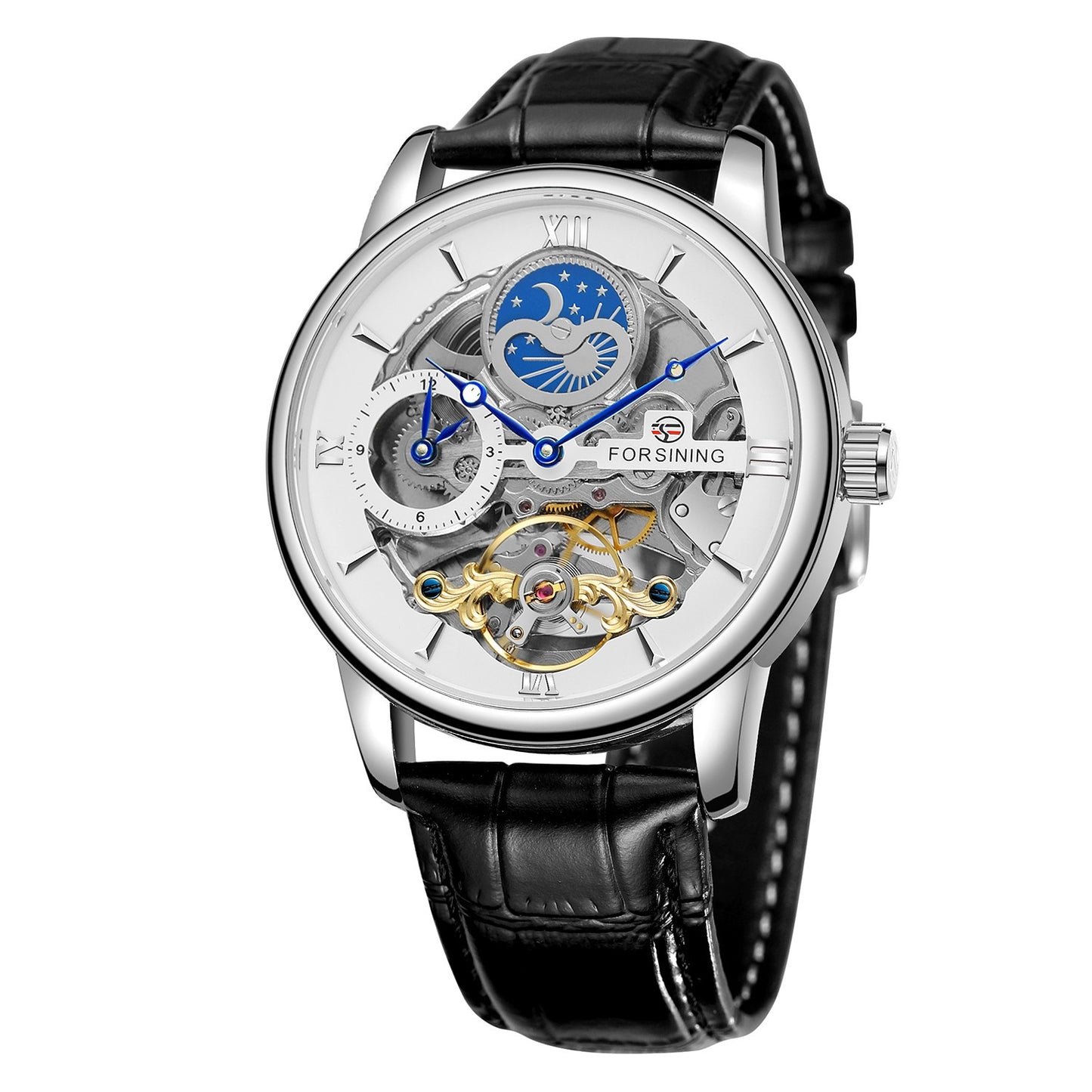 Casual Hollow Moon Automatic Mechanical Watch