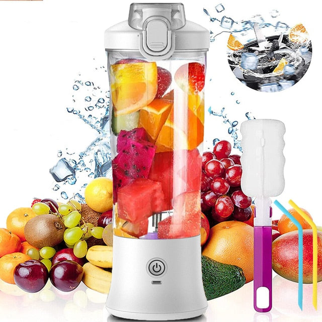 Electric Juicer USB Rechargeable Smoothie Mini Blender 