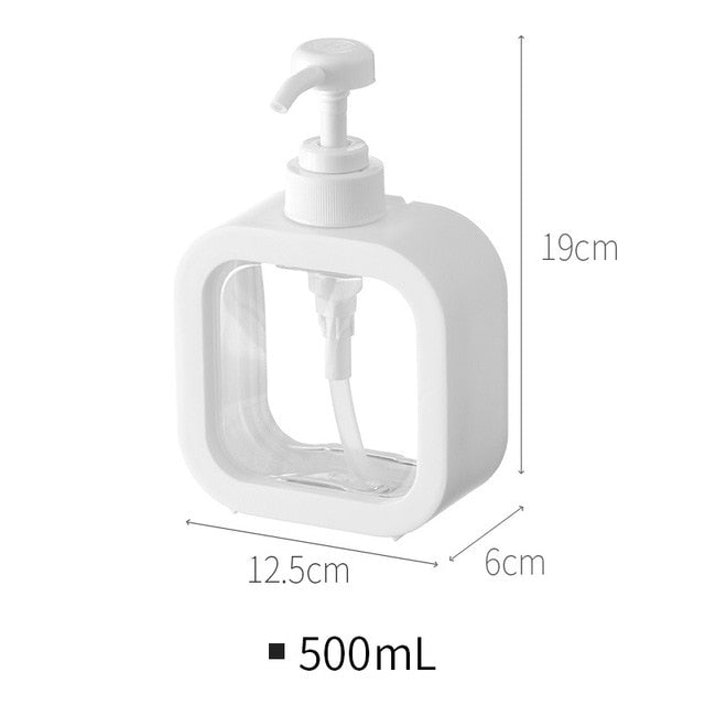 Refillable Lotion Bath Pump Bottle Bathroom Soap Dispensers 