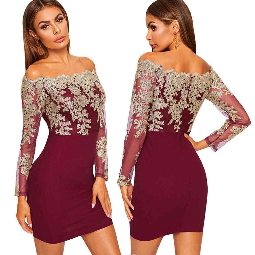 Lace Tube Top Long Sleeve Dress - Trotters Independent Traders