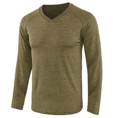 Men's Solid Color Long Sleeve Raglan Sleeve T-shirt - Trotters Independent Traders