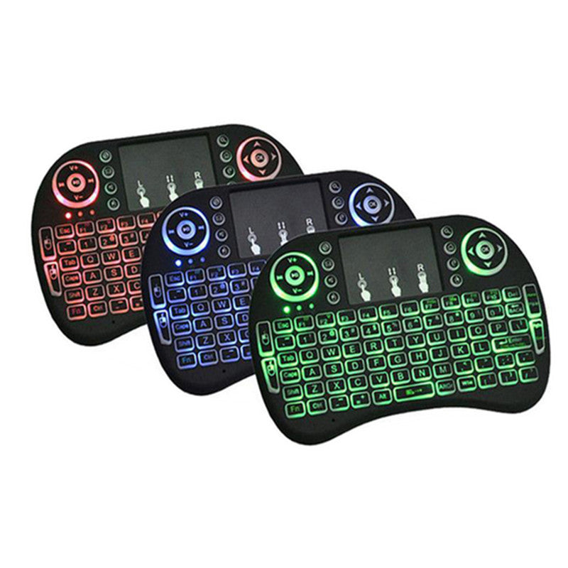 H9 Wireless Backlit Colorful Touch Remote Control Keyboard