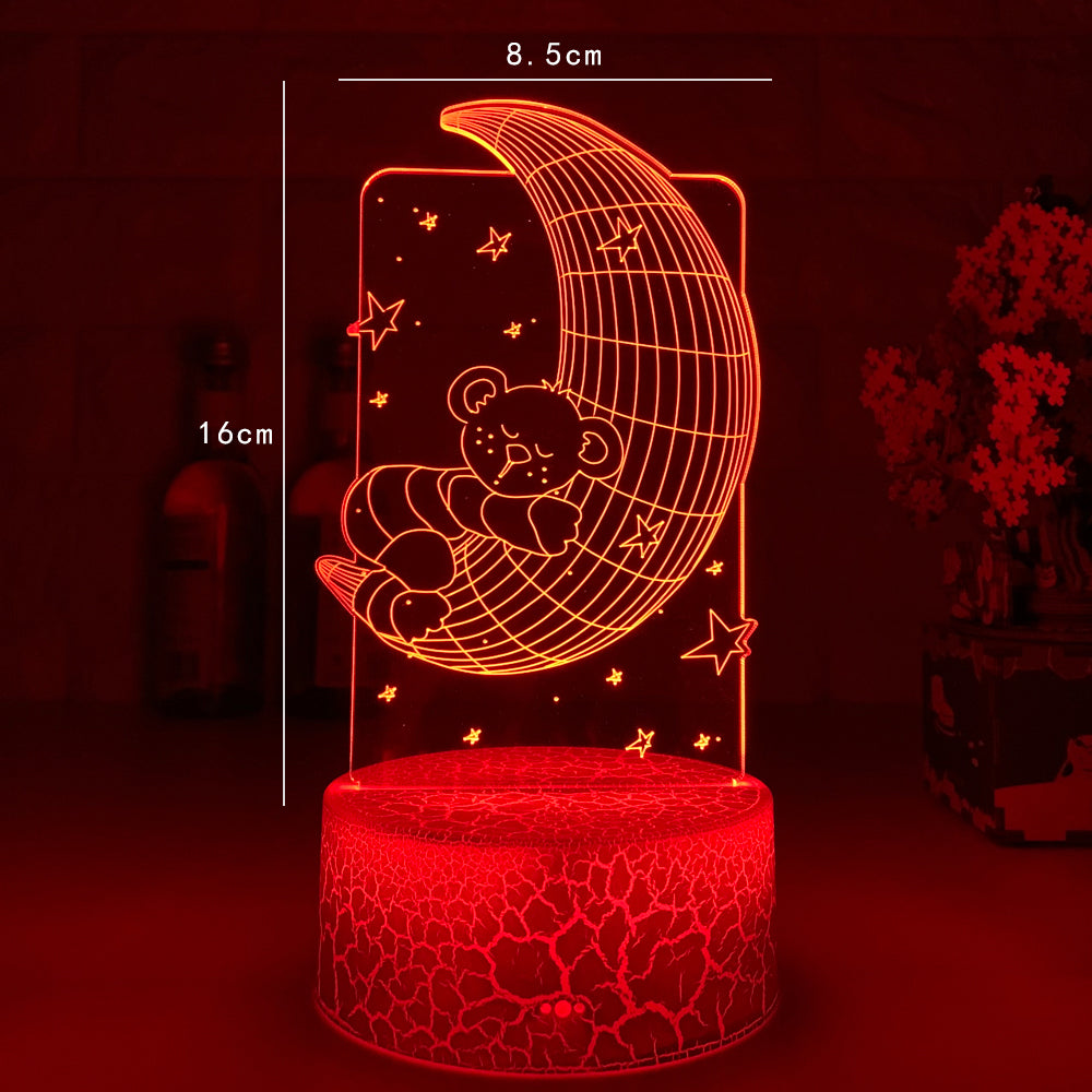 Remote Control Touch 3D LED Night Light