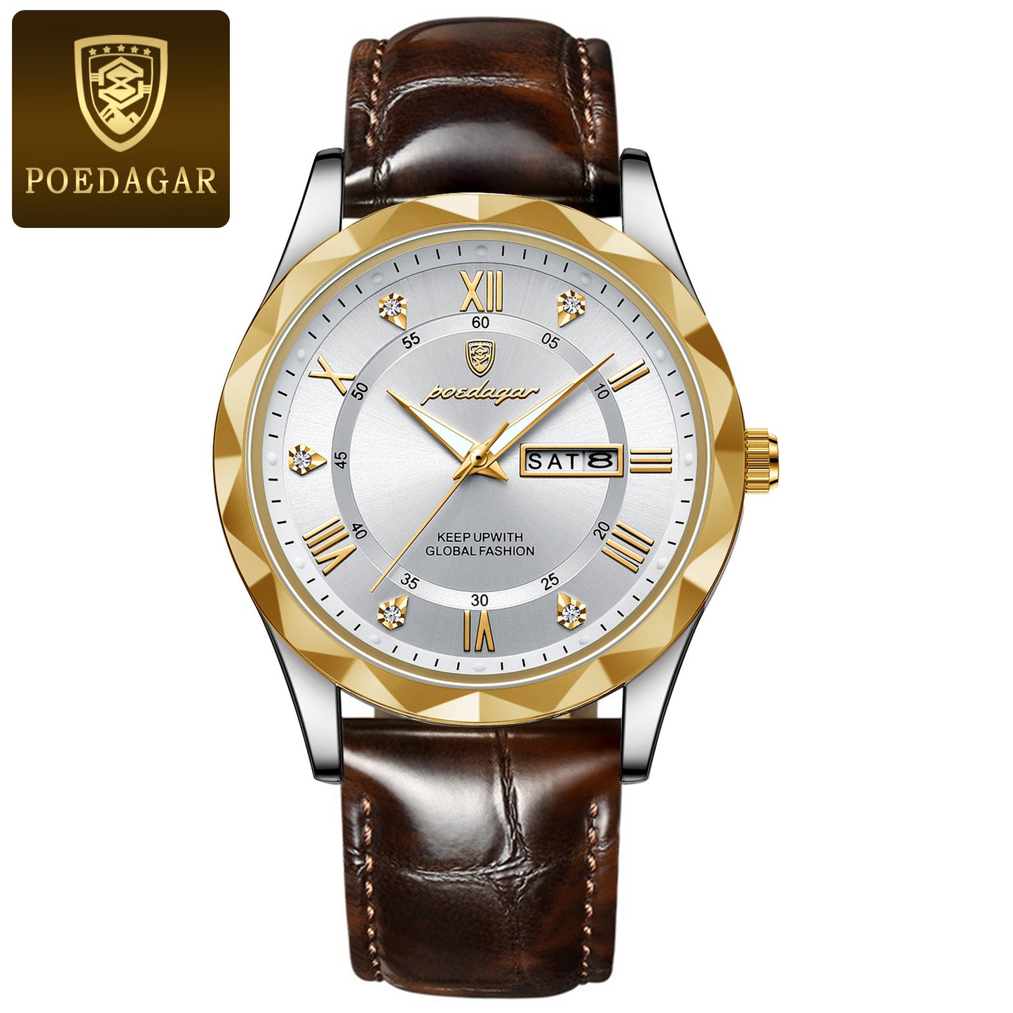Leather Belt Men's Luxury Fashion Quartz Wrist Watch