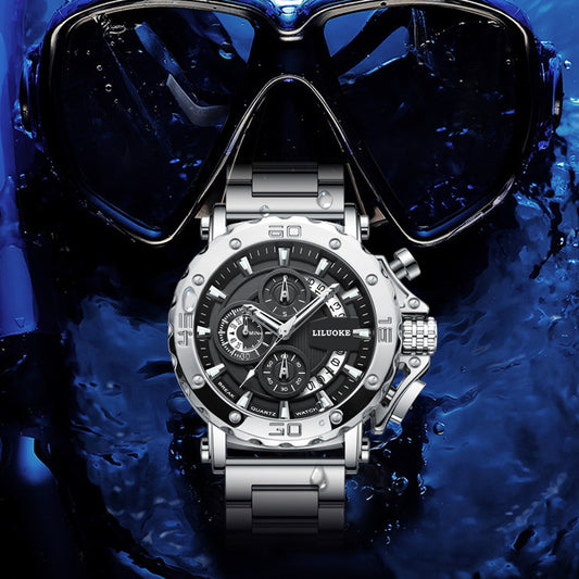 Thick Luminous Waterproof Men's Quartz Watch