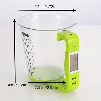 Multi-function Kitchen Electronic Measuring Cup Kitchen Scale Meal Scale Tools Plastic Spoon Electron Small Plastic Cup Custom