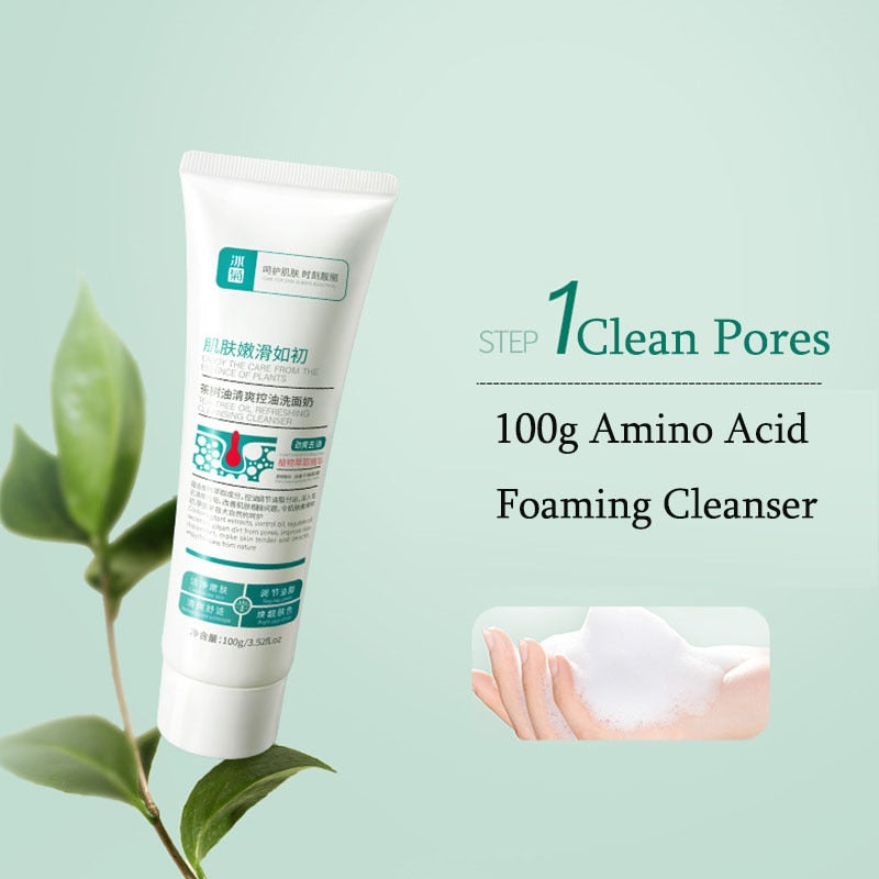 Acne Removal Cream Treatment Set Shrink Pore Serum 