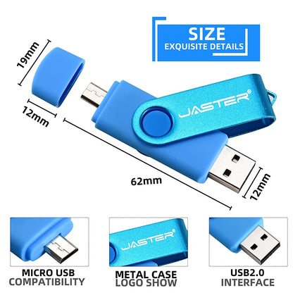 High Speed USB Flash Drive 64gb 32gb USB 16gb Rotatable 