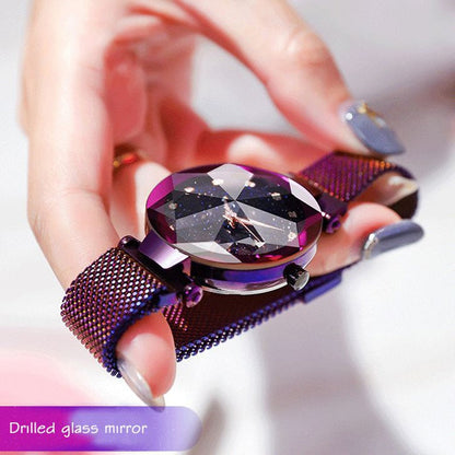 Diamond Watch Diamond-Cut Design and Radiant Glow.