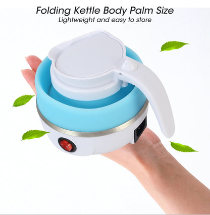 Kettle Foldable Kettle, Portable Foldable Electric Kettle for Travel Food Grade Silicone Electric Water Heater Kettle (Color : Blue),practical