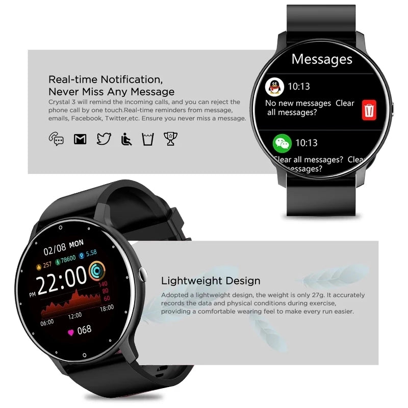 Smart Watch, Fitness Tracker with Blood Oxygen Monitor 
