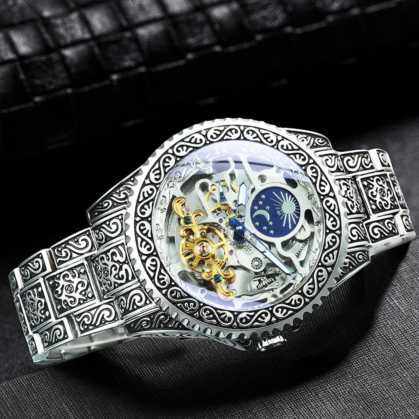Luxury Moon Phase Mechanical Watch - Luxury For Men 